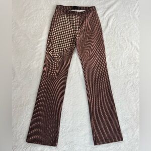 Just Cavalli Brown Herringbone Patterned Jeans